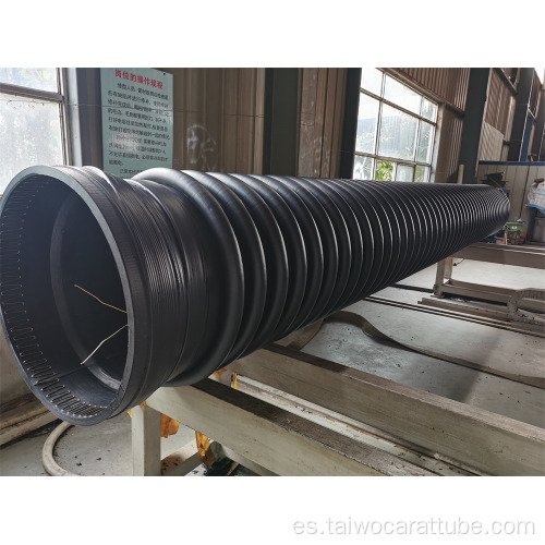 Tubo de plástico de plástico de tubo corrugado de doble pared HDPE